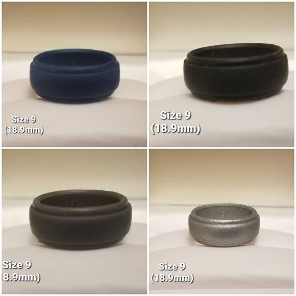 Other - Men's Silicone Rings, set of 4 - New
